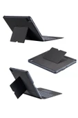 T5509D iPad Pro 12.9 (2022) Kılıf Palermo Ledli Klavyeli Standlı Tablet Kılıfı - Siyah thumbnail 3