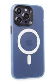 iPhone 15 Pro Max Kılıf Mateks Magsafe Kapak - Sierra Blue - 3