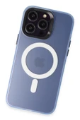 iPhone 15 Pro Max Kılıf Mateks Magsafe Kapak - Sierra Blue - 4