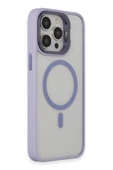 iPhone 15 Pro Kılıf Roblox Lens Magsafe Standlı Kapak - Lila - 2