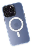 iPhone 15 Pro Max Kılıf Mateks Magsafe Kapak - Sierra Blue - 5