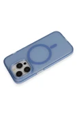 iPhone 14 Pro Max Frost Standlı Magsafe Kapak - Sierra Blue - 3