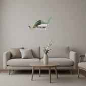 Dinozor Dekoratif Aynalı Tablo - 1