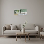 Çiçek Motifli Dekoratif Aynalı Tablo thumbnail 1