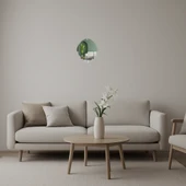 Ağaç Yaprağı Desenli Dekoratif Aynalı Tablo thumbnail 1