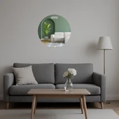 Doğal Motifler Dekoratif Ev Aynalı Tablosu thumbnail 5