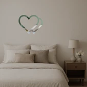 Sanatsal Kalp Detaylı Duvar Sanatı - 2