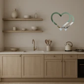 Sanatsal Kalp Detaylı Duvar Sanatı - 3