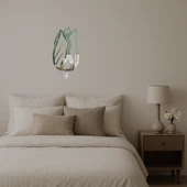 Çiçek Motifli Dekoratif Duvar Aynalı Tablosu thumbnail 3