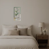 Yaprak Desenli Modern Dekoratif Aynalı Tablo - 3