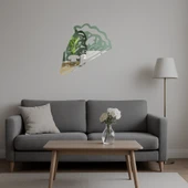 Tek Dilim Pizza Dekoratif  Aynalı Tablo - 5