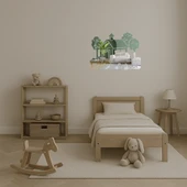 Okula Dönüş Binası Dekoratif Aynalı Tablo - 3