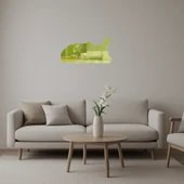 Minimalist Köpek Yüzü Dekoratif Altın Aynalı Tablo - 1