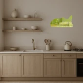 Minimalist Köpek Yüzü Dekoratif Altın Aynalı Tablo - 3