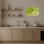 Modern Çizgiler İç Mekan Dekoratif Altın Aynalı Tablo - 3