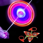 VIP RENKLİ LED IŞIKLI FIRFIR KIRMIZI FIRFIR YENİ NESİL IŞIKLI OYUNCAK RED A PULL IT TO TOP SPİNİNG thumbnail 1