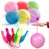 50 ADET VIP İTALYAN MALI RGB PUNCH BALLOON YÜKSEK KALİTE LASTİKLİ BALON 45 CM BALON BASKILI BALON thumbnail 1