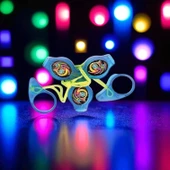 VIP RENKLİ LED IŞIKLI FIRFIR MAVİ FIRFIR YENİ NESİL IŞIKLI OYUNCAK BLUE A PULL IT TO TOP SPİNİNG thumbnail 3