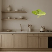 Şapkalı Kadın Silueti Dekoratif Altın Aynalı Tablo - 3