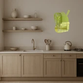 Okul Çantası Temalı Dekoratif  Altın Aynalı Tablo - 3