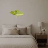 Şapkalı Kadın Silueti Dekoratif  Altın Aynalı Tablo - 2