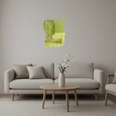 Okul Çantası Temalı Dekoratif Altın Aynalı Tablo - 1