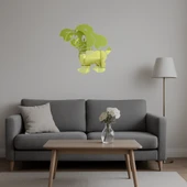 Büyük Kulaklı Köpek Dekoratif  Altın Aynalı Tablo thumbnail 5