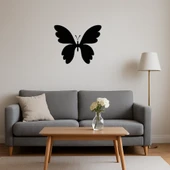 Vintage Kelebek Motifli MDF Dekoratif Tablo thumbnail 4