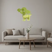 Büyük Kulaklı Köpek Dekoratif  Altın Aynalı Tablo thumbnail 1