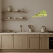 Pepperoni Pizza Dilimi Altın Aynalı Tablosu thumbnail 3