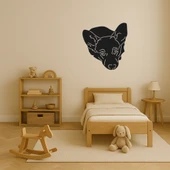 Köpek Yüzü Temalı Dekoratif Duvar Tablosu - 3