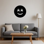 Gözleri Gülümseyen Emoji Dekoratif Tablo - 4