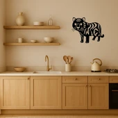 Kaplan Figürlü Vahşi Doğa Dekoratif Tablo thumbnail 3