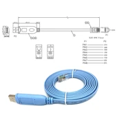 1.5 Metre Usb to Rj45 Kablo USB-A to Rj45 Veri Kablosu Dönüştürücü USB to Ethernet/LAN Kablo, FT232RL çip, - 5