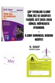 ÇAP YAYINLARI 9.SINIF TÜRK DİLİ VE EDEBİYATI FASİKÜL SET HEDİYELİ - 1