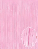 Soft Pembe Püsküllü Kapı Perdesi thumbnail 1