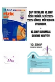 ÇAP YAYINLARI 10.SINIF FİZİK FASİKÜL SETİ HEDİYELİ - 1
