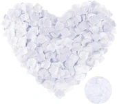 Beyaz Renk Gül Yaprağı - 5 Paket 500 Adet thumbnail 1