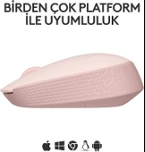 LOGITECH M171 KABLOSUZ  MOUSE ROSE 910-006865 thumbnail 3