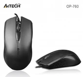 A4 TECH OP-760 USB SİYAH V-TRACK 1000 DPI MOUSE - 1
