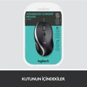 LOGİTECH M500S GELİŞMİŞ KABLOLU MOUSE - SİYAH 910-005784 - 9