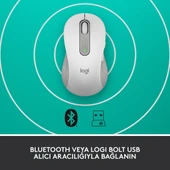 LOGİTECH M650 SİGNATURE KABLOSUZ MOUSE BEYAZ 910-006255 thumbnail 5
