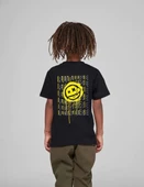 Çocuk Unisex Baskılı T-Shirt - Siyah thumbnail 2