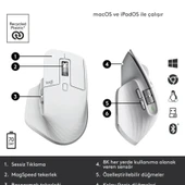 LOGITECH MX MASTER 3S MOUSE BEYAZ 910-006560 - 1