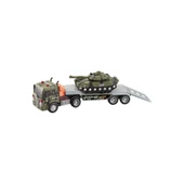 4i Oyuncak 1:16 Sesli Işıklı Tank Taşıyan Askeri Tır 40CM. - 1