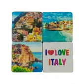 İtalya Temalı Dörtlü Taş Magnet thumbnail 1
