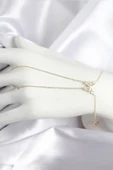 Pirinç Zirkon Taşlı Kelebek Model Gold Renk Şahmeran - TJ-SN717 - 1