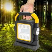 BUFFER® HelloCloud Şarjlı Solar LED Çalışma Işığı | USB Çıkışlı Taşınabilir Projektör Lamba thumbnail 4