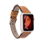 Apple Watch Uyumlu Deri Kordon 38-40-41mm Slim G19 Taba thumbnail 1