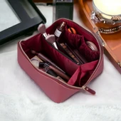 Ella Kadın Seyahat Kozmetik Bakım Makyaj Çantası Organizer Bordo - 3